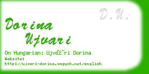 dorina ujvari business card
